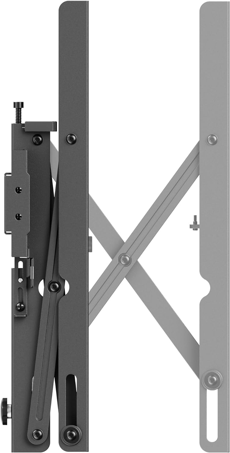 Mount Plus POP-48T Pop Out Video Wall Mount System for 37 to 80" TVs | TV Menu Board | Max VESA 800x400 | Commercial Grade 154 Lbs | Anti-Theft Protection | Full Extension to 8.7"