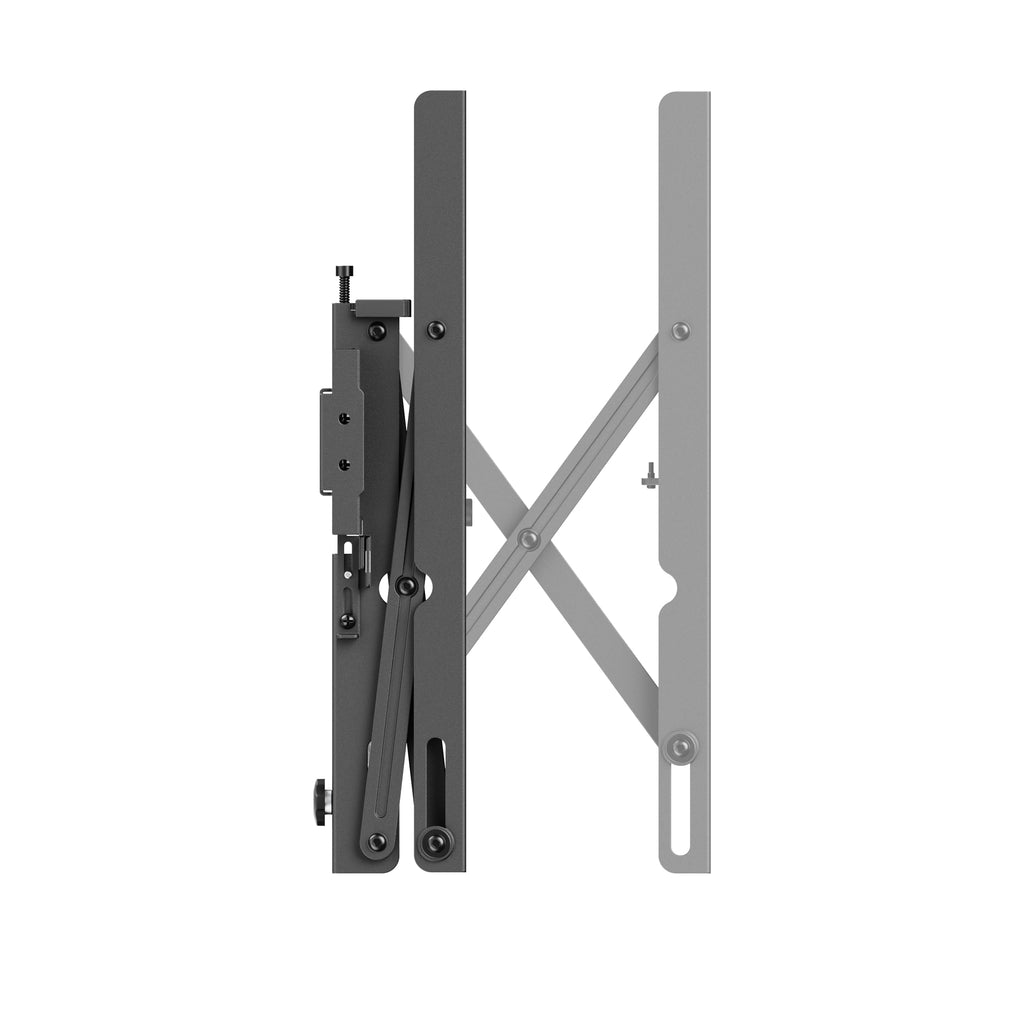 Mount Plus POP-48T Pop Out Video Wall Mount System for 37 to 80" TVs | TV Menu Board | Max VESA 800x400 | Commercial Grade 154 Lbs | Anti-Theft Protection | Full Extension to 8.7"