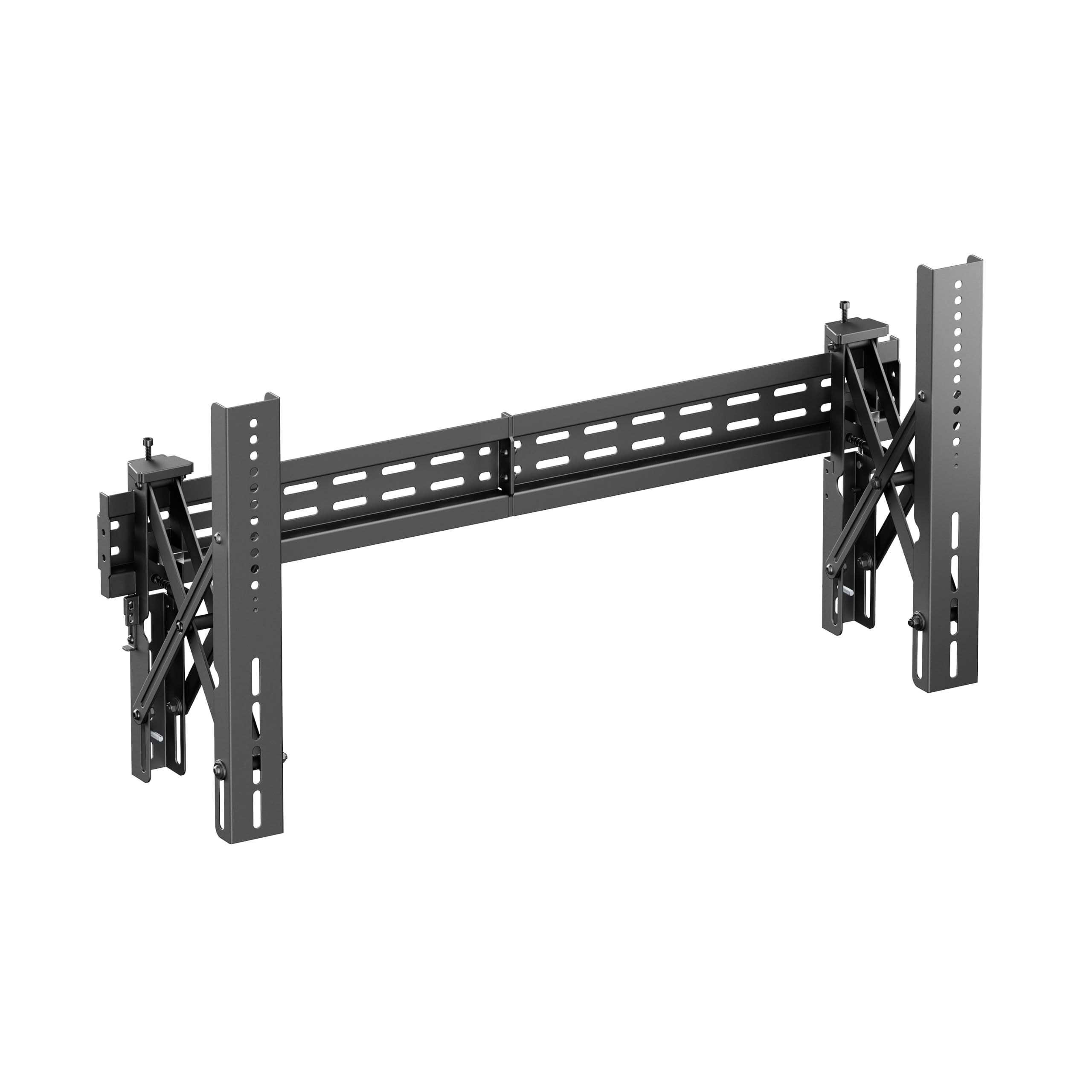 Mount Plus POP-48T Pop Out Video Wall Mount System for 37 to 80" TVs | TV Menu Board | Max VESA 800x400 | Commercial Grade 154 Lbs | Anti-Theft Protection | Full Extension to 8.7"