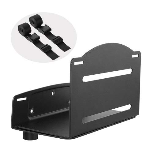 Mount Plus MP-CPB-2 Wall Mount CPU and Game Console Holder | Adjustable Width 4.8in to 8.3in | Metal Mounting Bracket for Desktop PC, Computer Tower, Game Console, APS Back-UPS, CyberPower UPS System