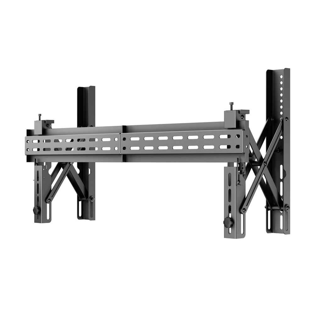 Mount Plus POP-48T Pop Out Video Wall Mount System for 37 to 80" TVs | TV Menu Board | Max VESA 800x400 | Commercial Grade 154 Lbs | Anti-Theft Protection | Full Extension to 8.7"