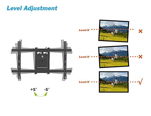 Mount Plus MP-L36-600 Long Arm Full Motion TV Wall Bracket with 36 inch Extension Articulating Arm | Fits Screen Sizes 32 to 70 Inch | VESA 600x400mm Compatible | Holds up to 99 LBS