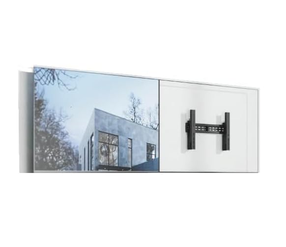 Mount Plus POP-48T Pop Out Video Wall Mount System for 37 to 80" TVs | TV Menu Board | Max VESA 800x400 | Commercial Grade 154 Lbs | Anti-Theft Protection | Full Extension to 8.7"
