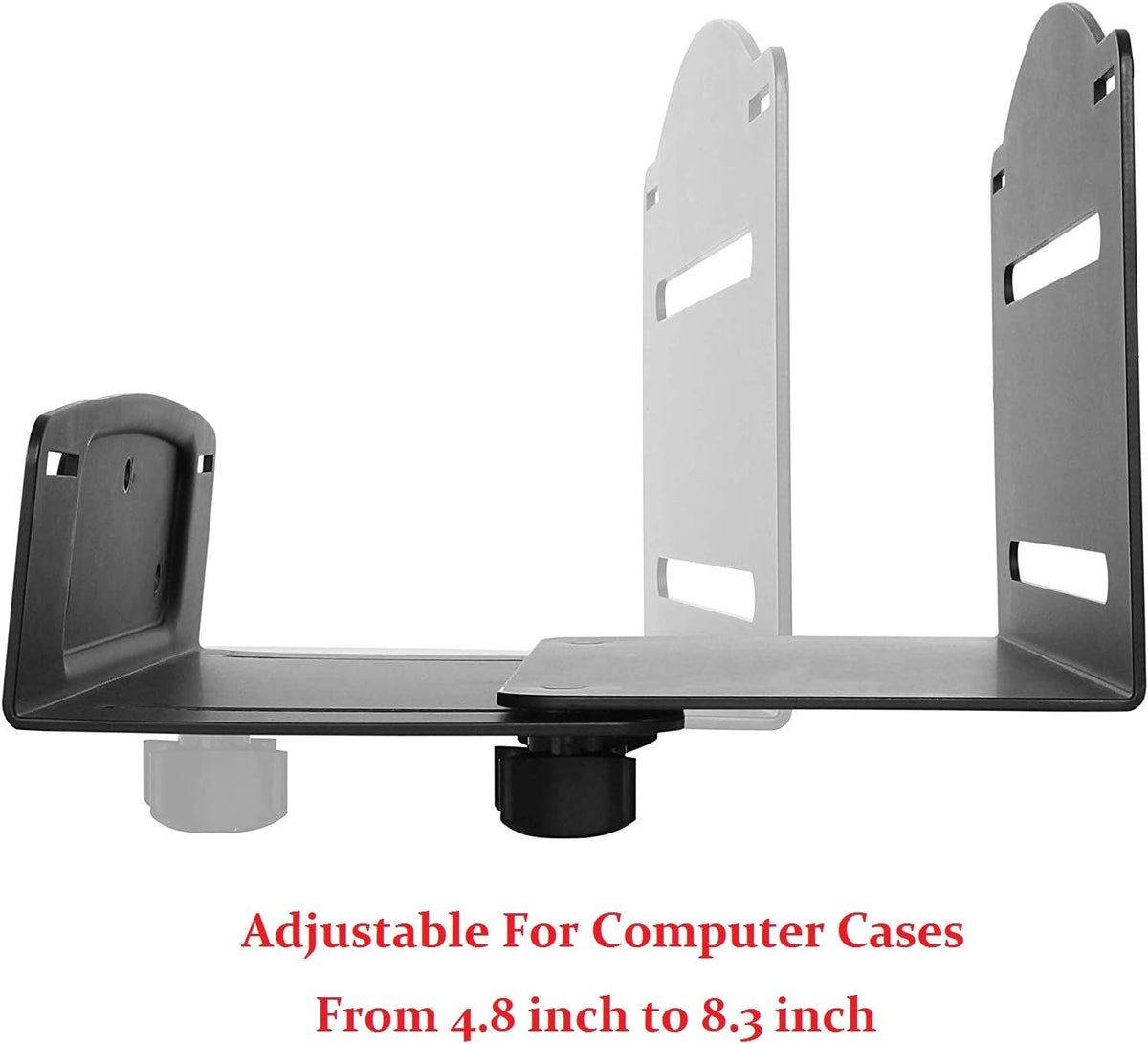 MED02-C2 Medical Wall Mount Workstation with Folding Keyboard Tray | Large Sliding Mouse Pad | Height Adjustment Space Save Folding Design for 17"-35" Screen | Scanner Holder With CPU Wall Mount