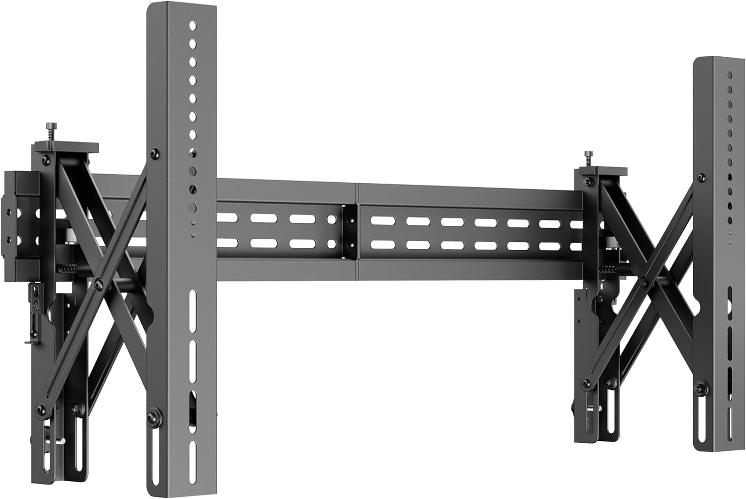 Mount Plus POP-48T Pop Out Video Wall Mount System for 37 to 80" TVs | TV Menu Board | Max VESA 800x400 | Commercial Grade 154 Lbs | Anti-Theft Protection | Full Extension to 8.7"