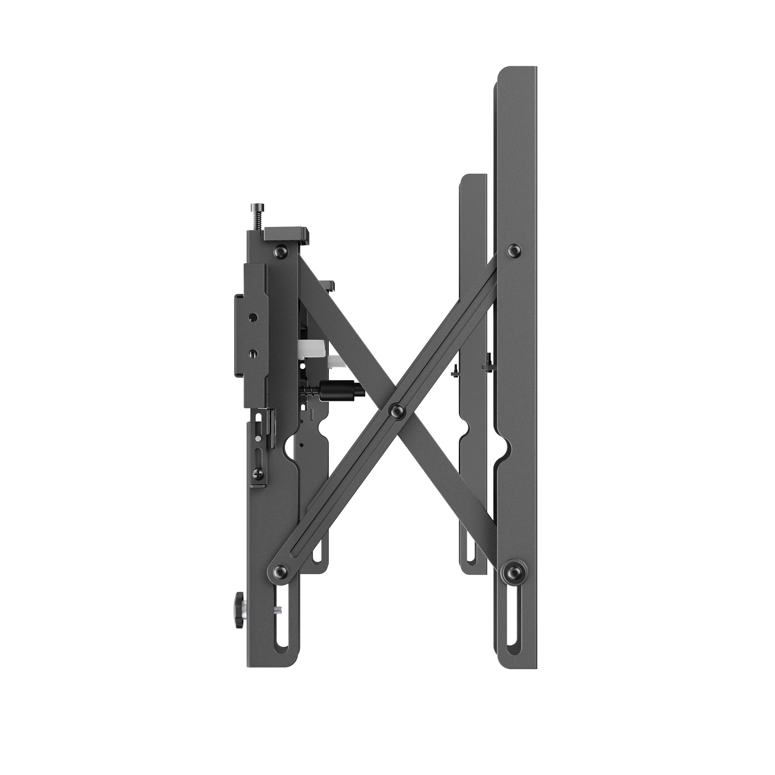 Mount Plus POP-48T Pop Out Video Wall Mount System for 37 to 80" TVs | TV Menu Board | Max VESA 800x400 | Commercial Grade 154 Lbs | Anti-Theft Protection | Full Extension to 8.7"