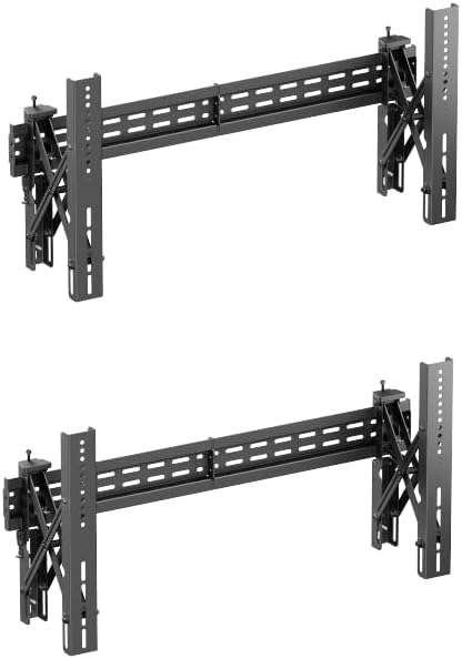Mount Plus POP-48T Pop Out Video Wall Mount System for 37 to 80" TVs | TV Menu Board | Max VESA 800x400 | Commercial Grade 154 Lbs | Anti-Theft Protection | Full Extension to 8.7"