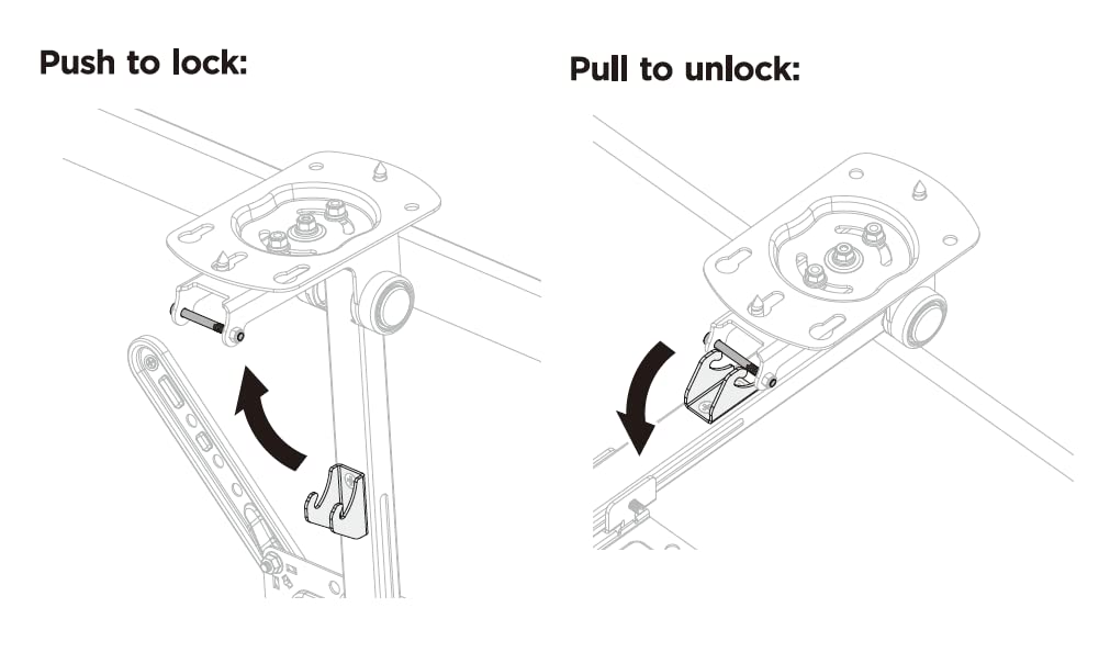 Mount Plus CM344 Flip Down TV and Monitor Roof Ceiling Swivel Mount | Fits Flat TV 23 to 55 Inches | VESA Compatible 200x200, 400x400 | Height Adjustable | Pitched Roof